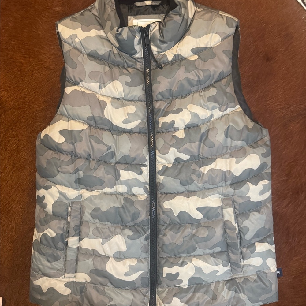 GAP Olive Green UNISEX Puffer Vest